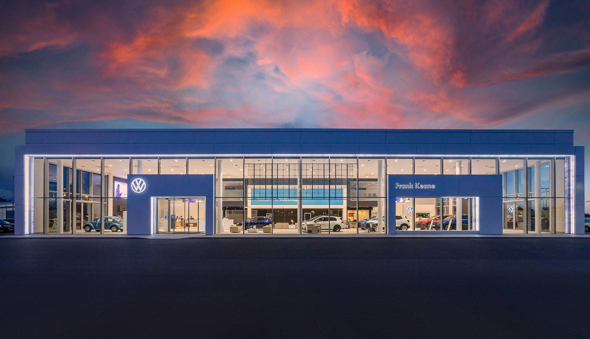 frank-keane-header Frank Keane VW Showroom